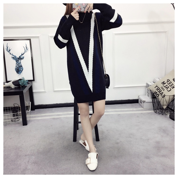 พรีออเดอร์ - เดรสไหมพรม Pre - DT137 (สีดำ)