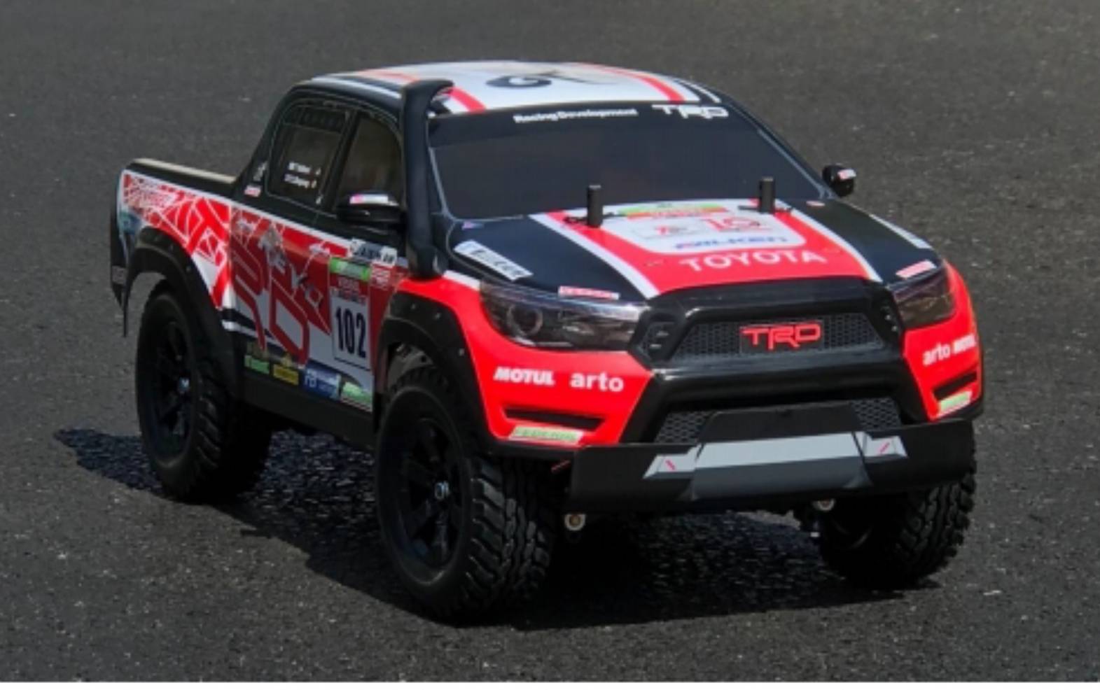 TRD Hilux Body Full Set w/Full Wrapping Decal & Tire w/TRD Wheel Set