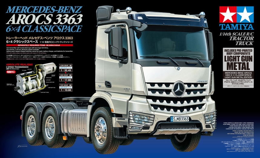 Mercedes-Benz AROCS 3363 6x4 Classicspace (Light Gun Metal Edition)