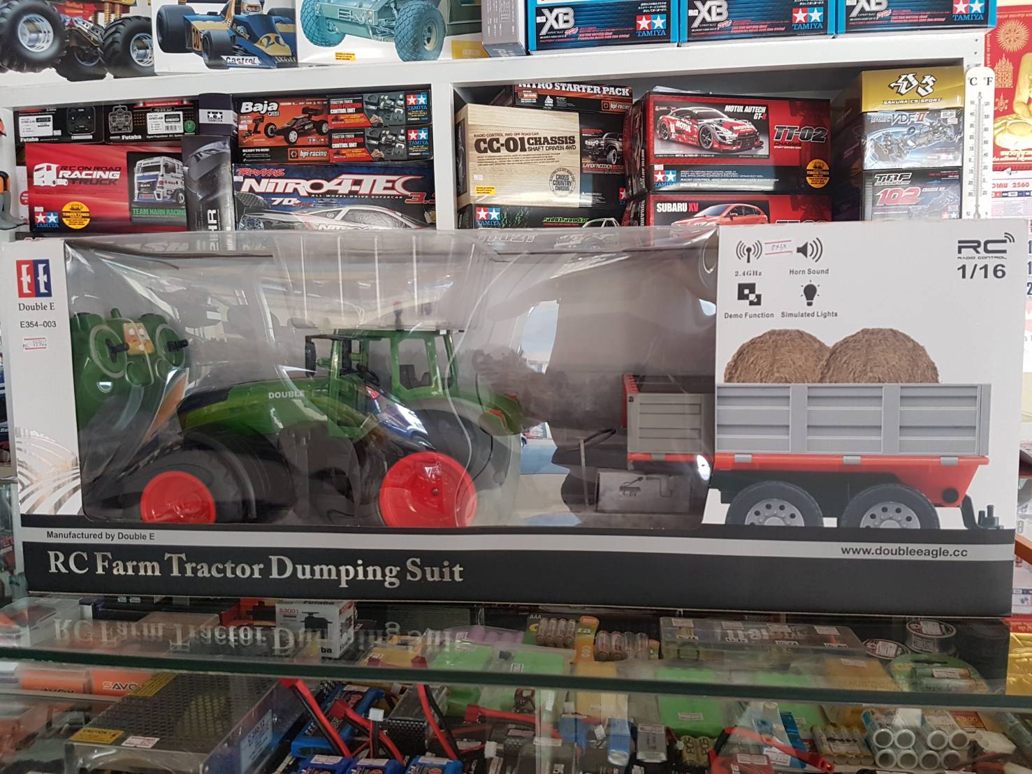 RC Farm Tractor Dumping Suit (รถแทรคเตอร์พร้อมลูกพ่วงยกดัมพ์ได้)