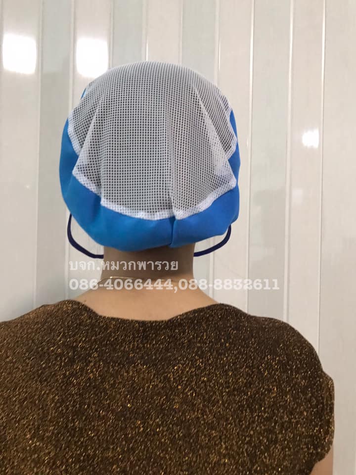 หมวกตาข่าย หมวกแม่ค้ากันเชื้อโรค หมวกคลุมผม หมวกโรงงาน