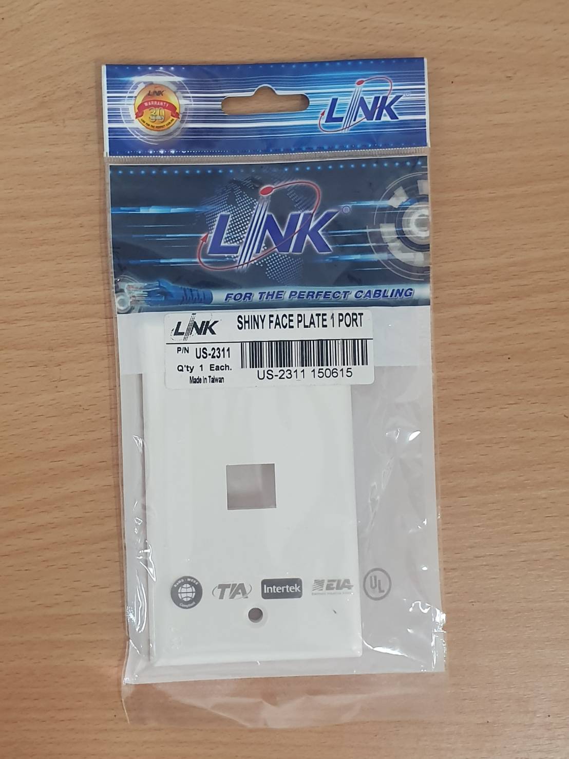 Face Plate หน้ากาก 1 ช่อง LINK (US-2311)