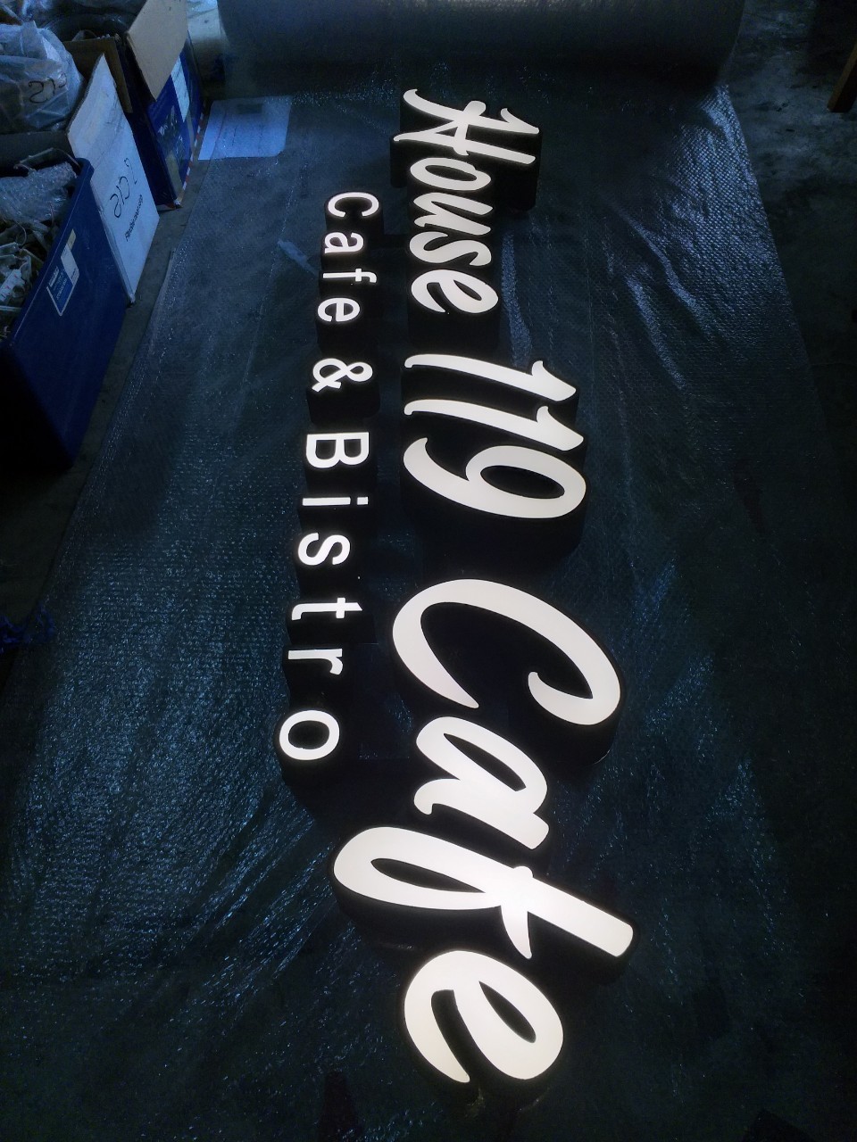 งานป้ายกล่องไฟ