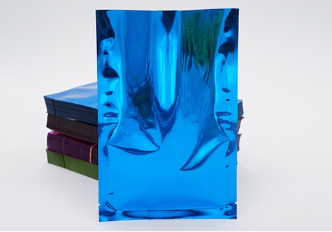 ถุงแบนฟอยล์สีเงาต่างๆ ซีล 3 ด้าน (เมทัลไลท์)