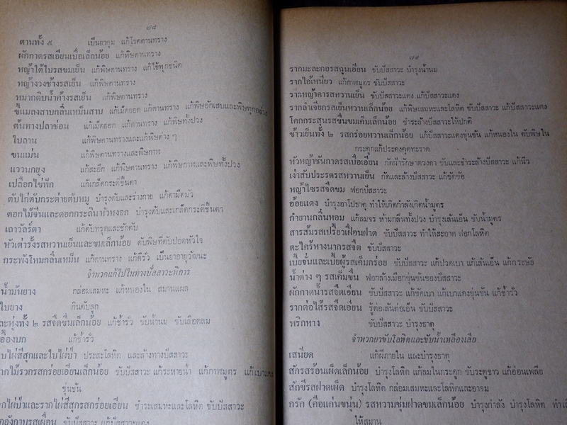 ตำรา ประมวลหลักเภสัช ของ ร.ร.เเพทย์เเผนโบราณ วัดพระเชตุพน ปี 2521