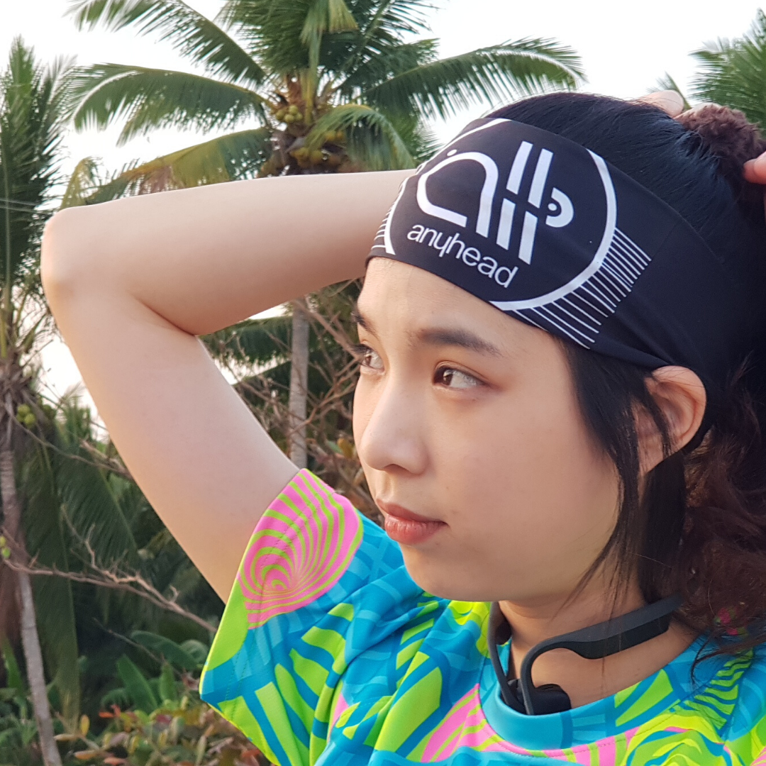 ผ้าคาดศรีษะ Head Band เนื้อ Silk Milk นุ่ม สบาย กันเหงื่อ by anyhead