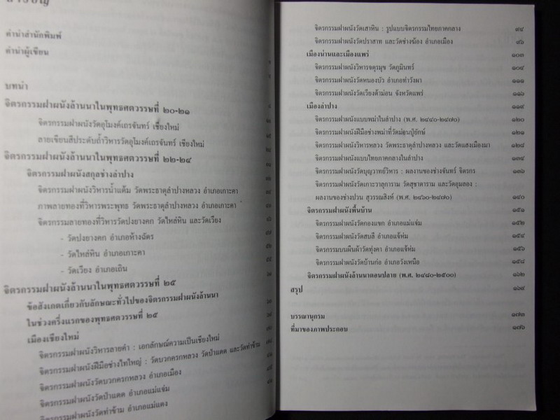 จิตรกรรมฝาผนังล้านนา โดย ภาณุพงษ์ เลาหสม 176 หน้า ปี 2541