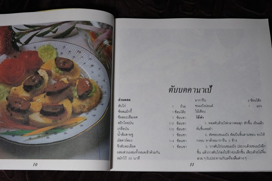 ของว่าง ของหวาน เเละอาหารมังสวิรัติ โดย อ.วันดี ณ สงขลา หนา 134 หน้า ปี 2529
