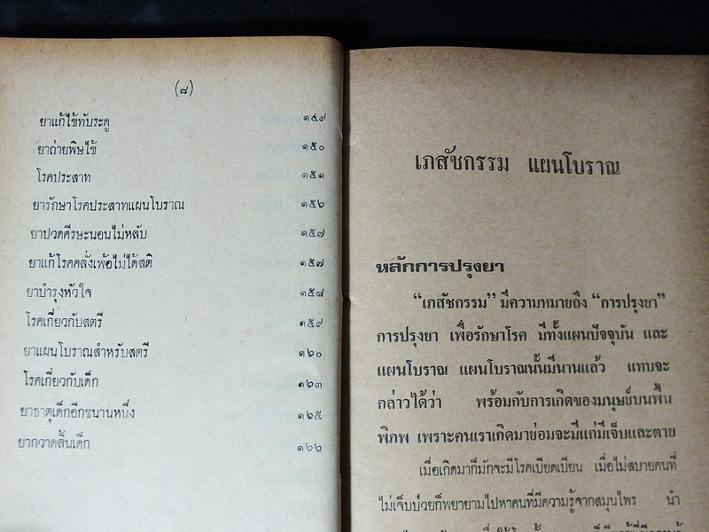 ตำรา ยาเเผนโบราณ ประจำบ้าน โดย เสรี อาจสาลี ปกแข็ง 175 หน้า ปี 2522