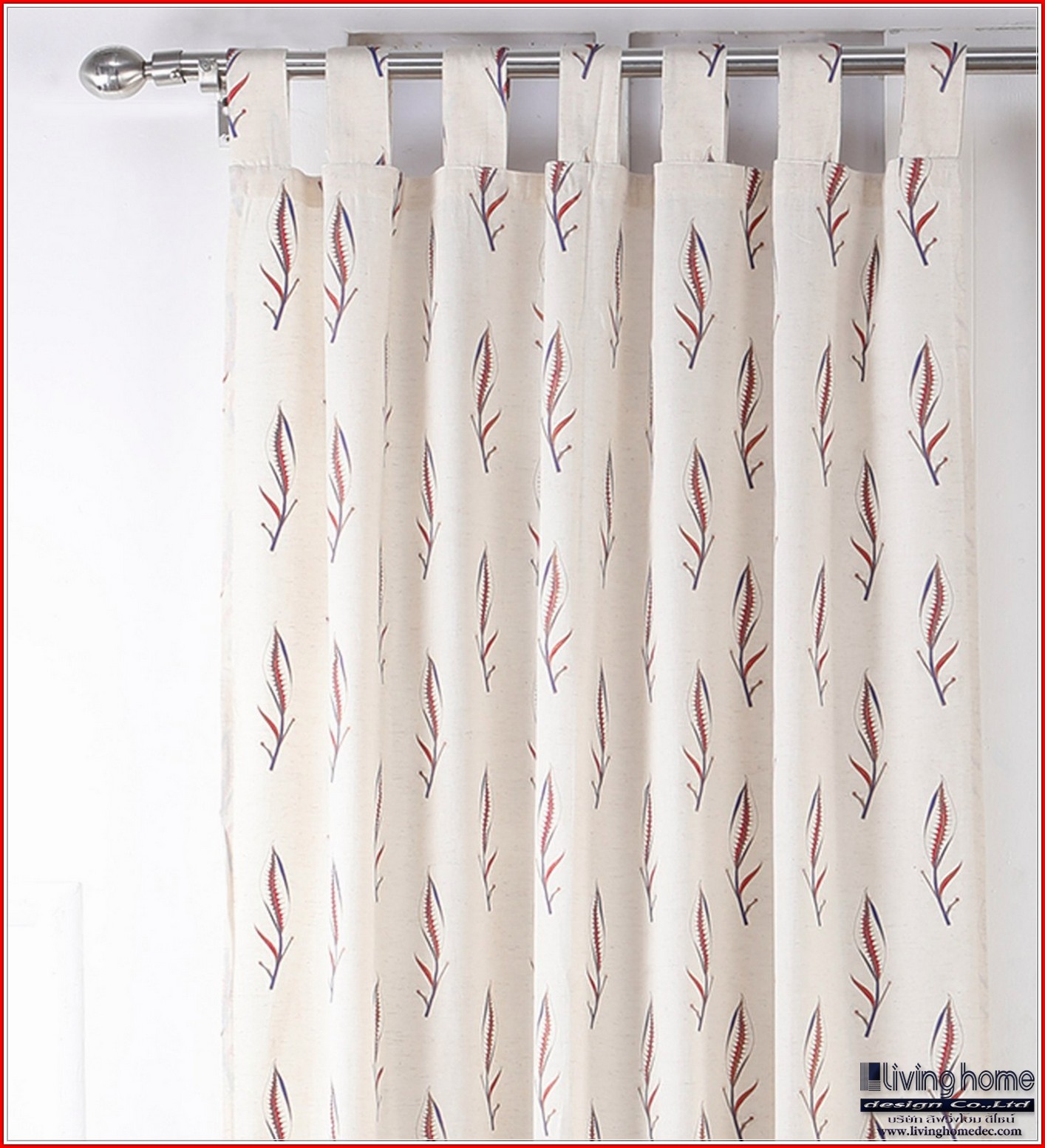 ม่านคอกระเช้า.(Loops Curtains) ผ้าม่าน ม่าน มู่ลี่ มู่ลี่ไม้ ม่านม้วน วอลเปเปอร์ รับติดตั้ง ออกแบบ ราคาถูก ทุกประเภท ทุกรูปแบบ
