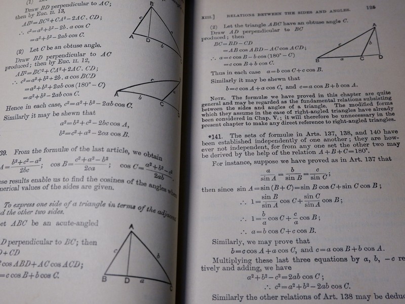 Elementary Trigonometry by HALL & KNIGHT ปกแข็ง ปี 1959