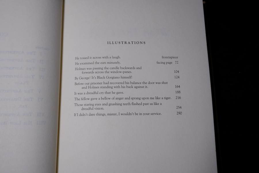 ชุด sherlock holmes by sir artur conan doyle ปกเเข็ง 8 เล่ม ปี 1994 (print in usa)