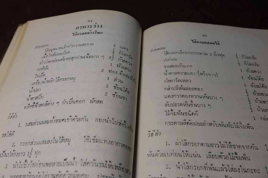 อาหารไทย โดย อ.จรรยา สุบรรณ์ (pocket book)