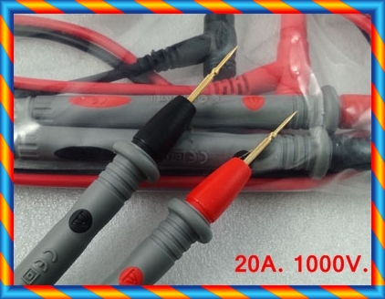 สายมิเตอร์ ปลายเข็ม 20A. 1000V.