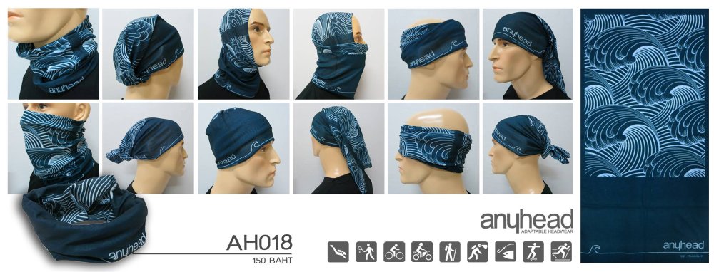 Anyhead ผ้าโพกศรีษะอเนกประสงค์ รุ่น AH018
