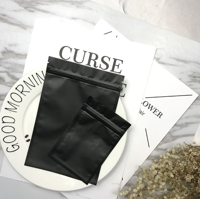 ถุงซิปล็อคตั้งไม่ได้ (ก้นแบน) - ฟอยล์สี (เมทัลไลท์)