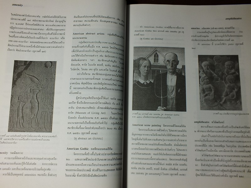 พจนานุกรมศัพท์ศิลปะ อังกฤษ-ไทย ฉบับราชบัณฑิตยสถาน ปกแข็ง 406 หน้า ปี 2541