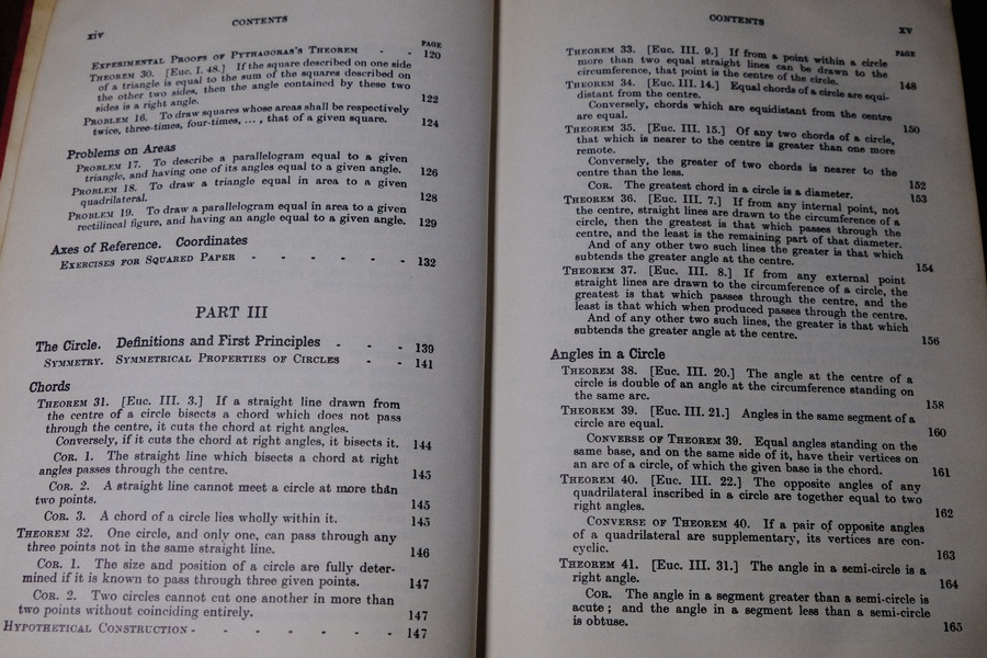 A School Geometry Part 1-6 by H.S.HALL & F.H.STEVENS ปกแข็ง ปี 1967