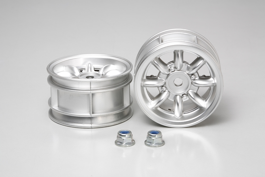 M-Chassis 8-Spoke Wheels 2pcs. (Plated)