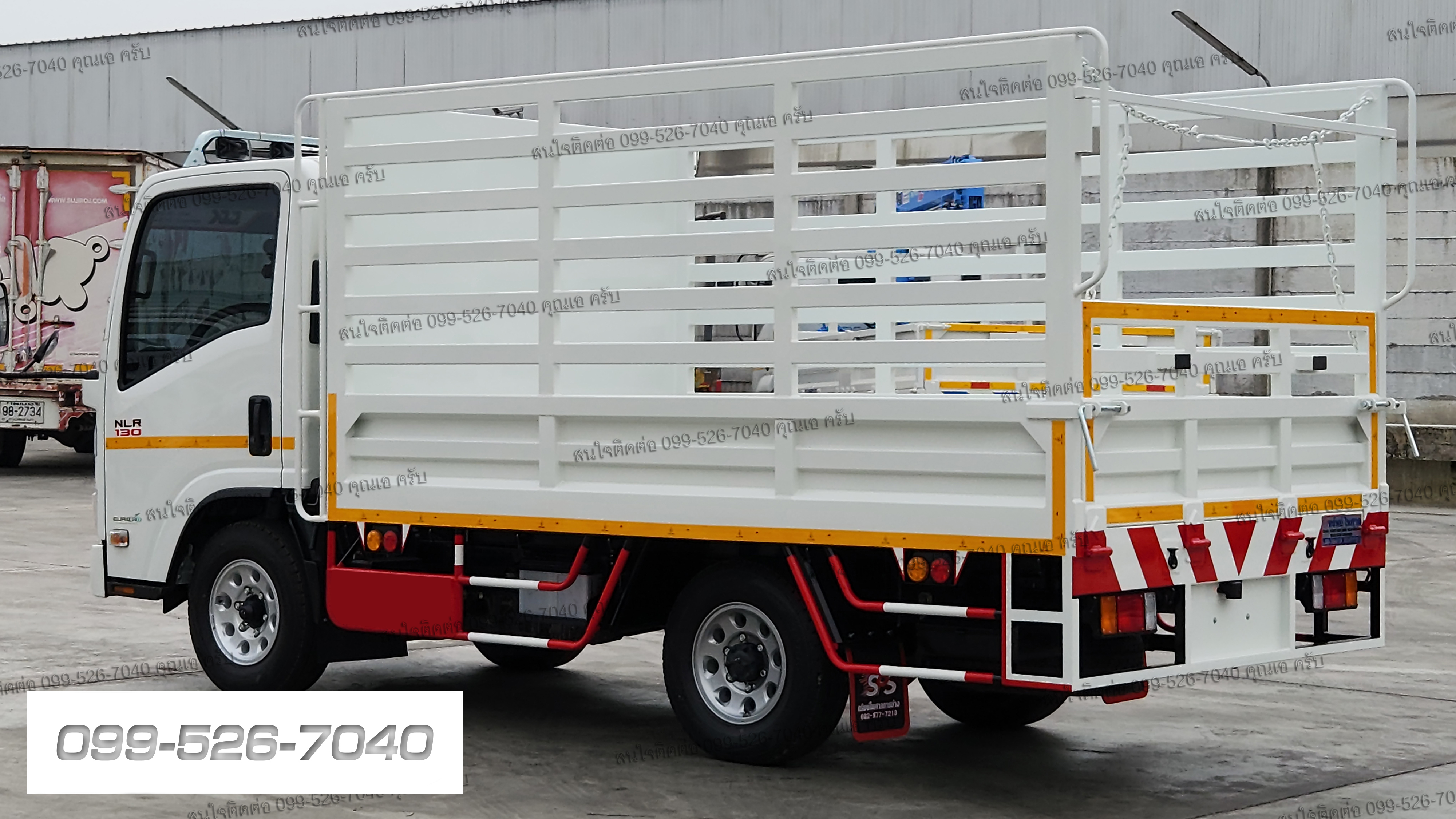 4ล้อ จัมโบ้ NLR 130 ISUZU กระบะพื้นเหล็กคอกเหล็กกล่อง ยูโร 3