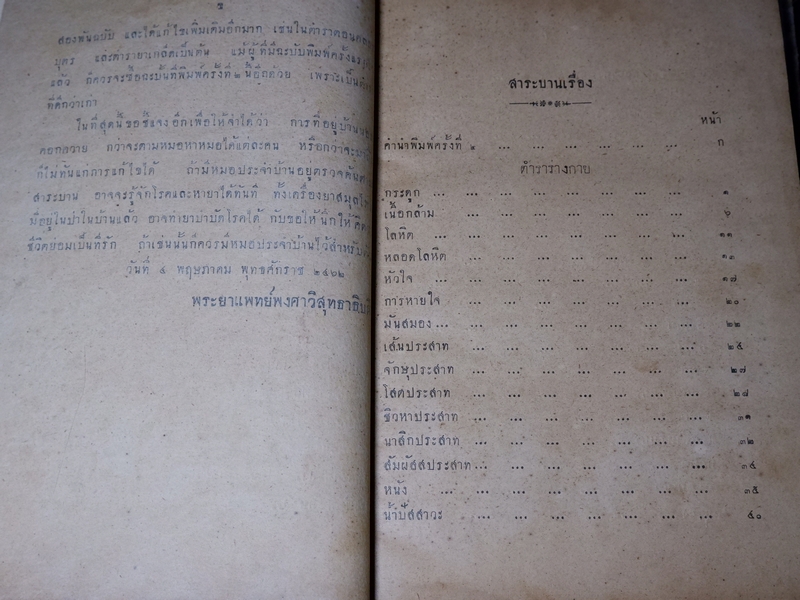 ตำรา หมอประจำบ้าน โดย พระยาเเพทย์พงศาพิสุทธาธิบดี(สุ่น สุนทรเวช) ปกแข็ง ปี 2471 (Pre-Order สอบถาม)