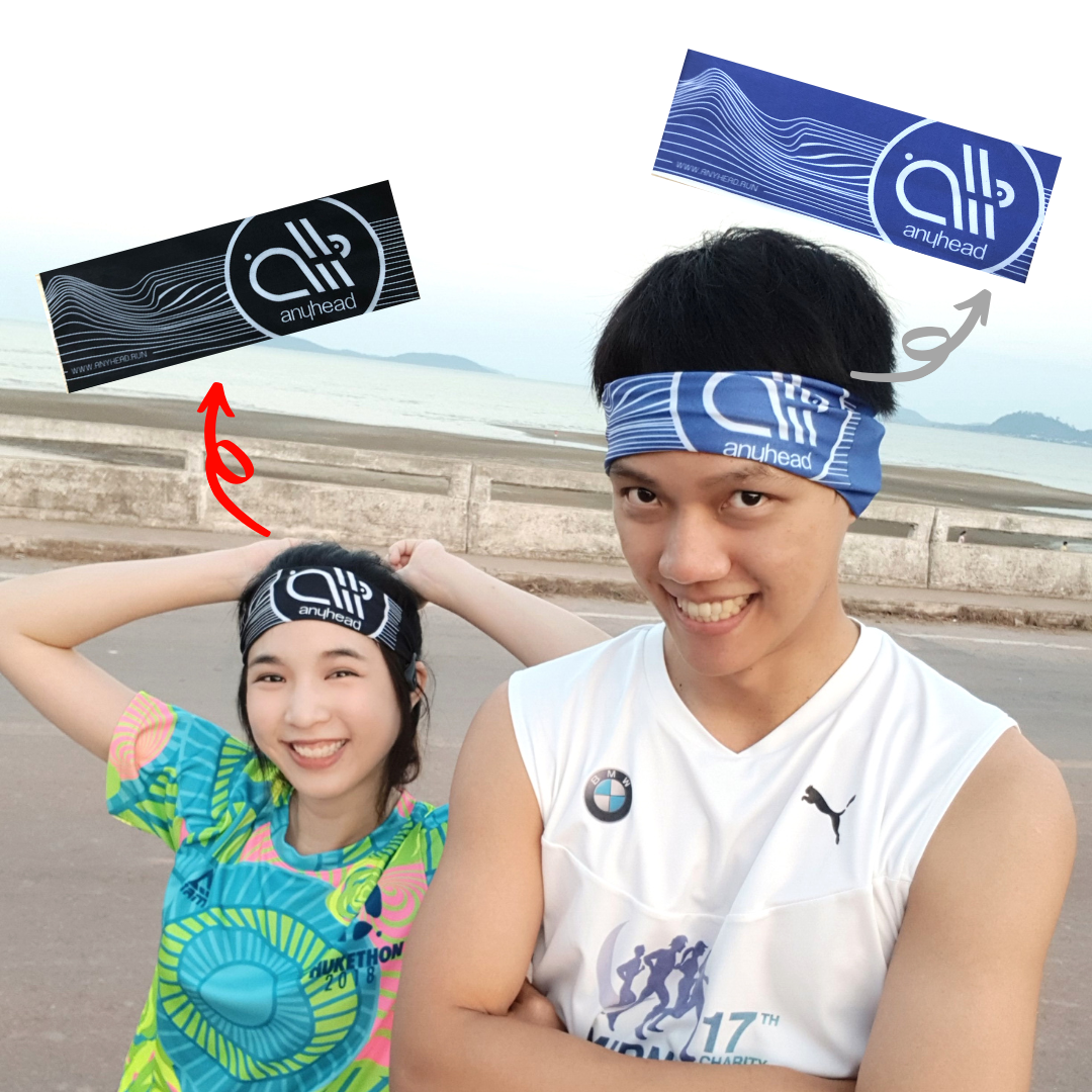 ผ้าคาดศรีษะ Head Band เนื้อ Silk Milk นุ่ม สบาย กันเหงื่อ by anyhead