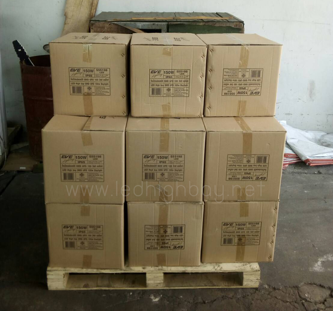 โคมไฮเบย์ LED 150w รุ่น SMD UFO ยี่ห้อ EVE (แสงขาว)