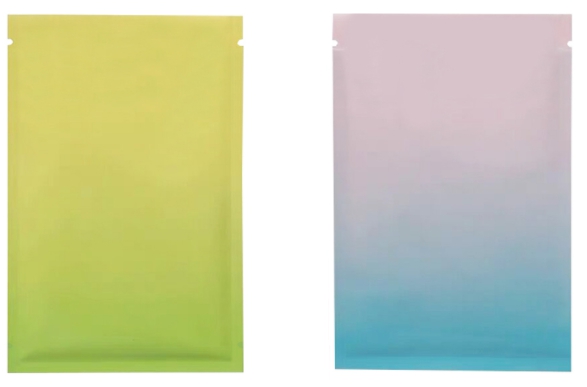 ถุงแบนฟอยล์สีพาสเทล ซีล 3 ด้าน (เมทัลไลท์)