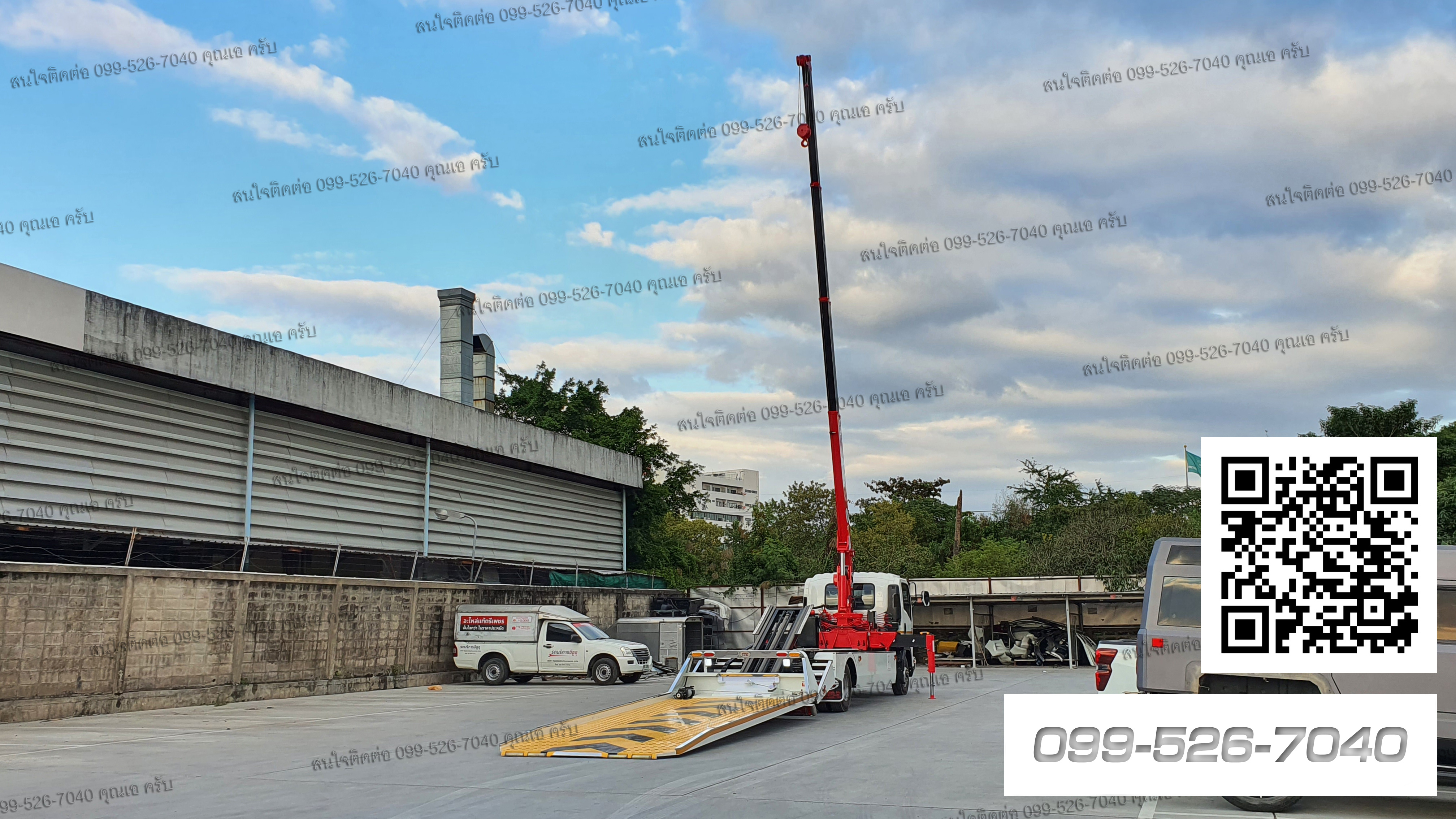 รถสไลด์ติดเครน isuzu frr210 ยูโร 3