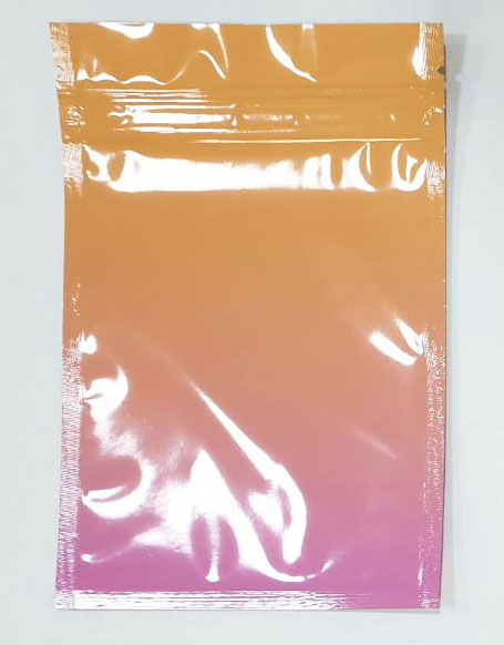 ถุงซิปล็อคตั้งไม่ได้ (ก้นแบน) - ฟอยล์สี (เมทัลไลท์)
