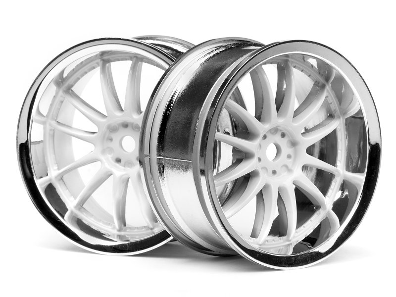 Work XSA 02C Wheel 26mm. Chrome/White (3mm Offset)