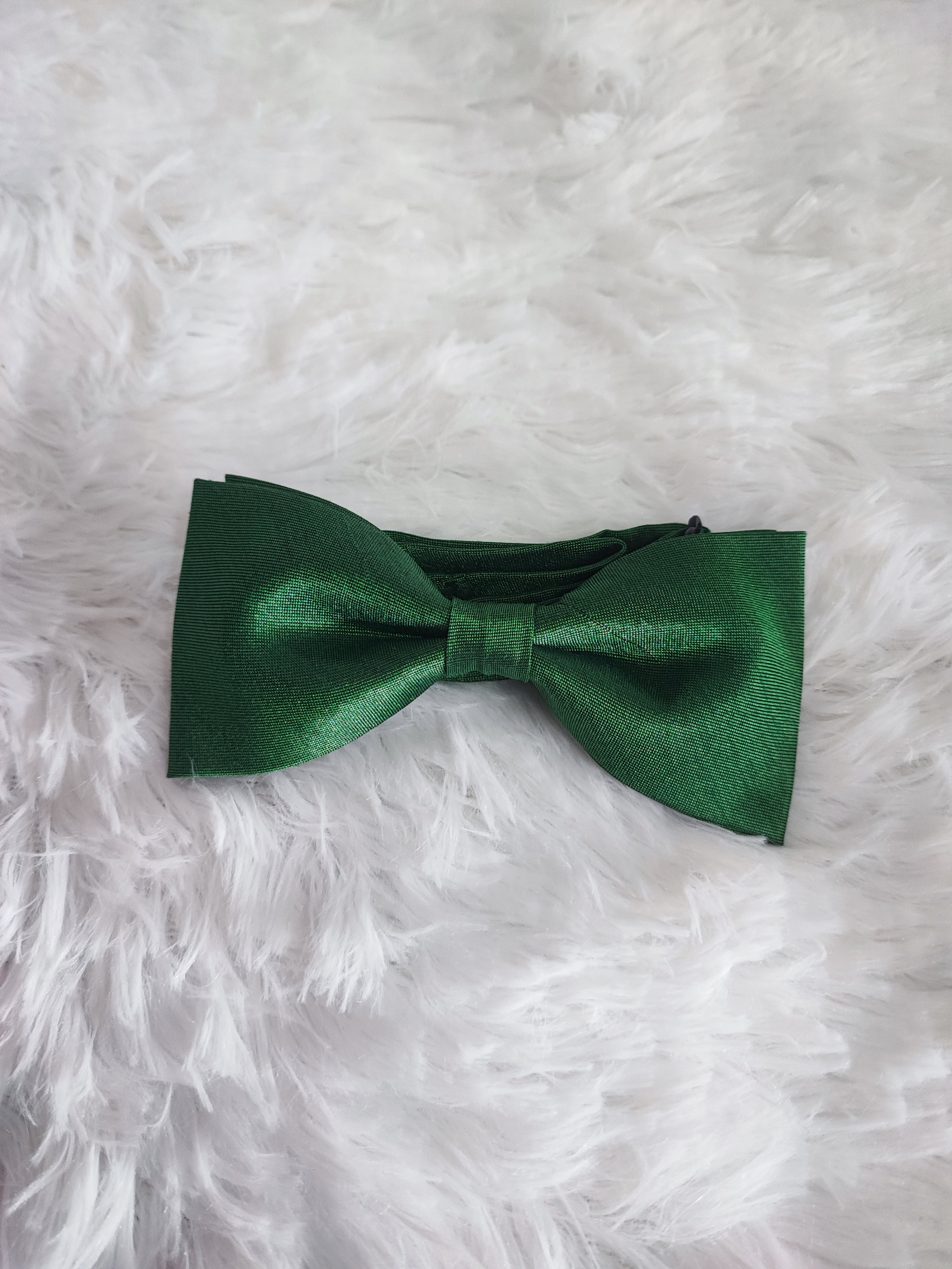 BT244 (3) - Emerald 3- หูกระต่าย ผ้าไหมเทียม สีเขียวปีกแมลงทับ Premium Quality+++