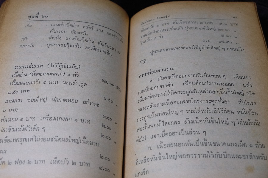 จัดสำรับ ชุด 3 โดย จิตต์สมาน โกมลฐิติ หนา 220 หน้า ปี 2520