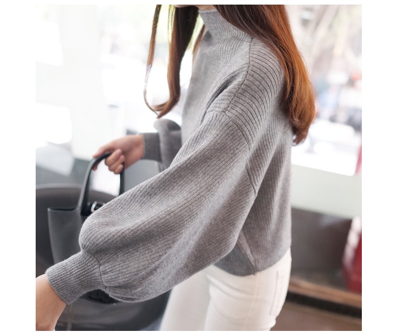 พร้อมส่ง - เสื้อไหมพรมแฟชั่น ST142 (สีเทา)