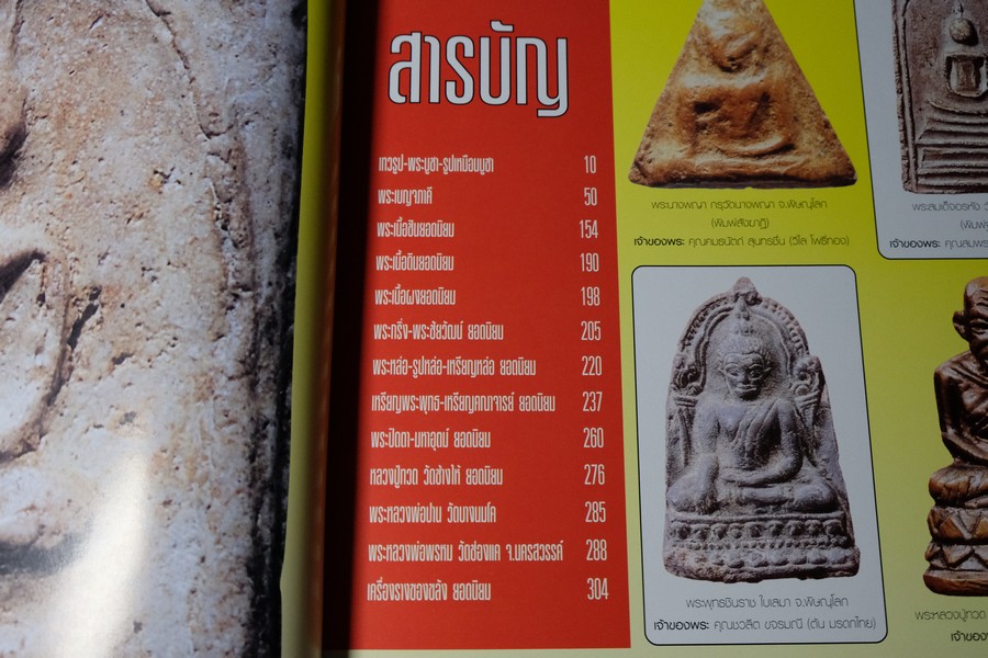 รวมภาพพระเครื่องคนดัง โดย พยัพ คำพันธุ์ ปกแข็ง 320 หน้า ปี 2004 (สอบถาม)