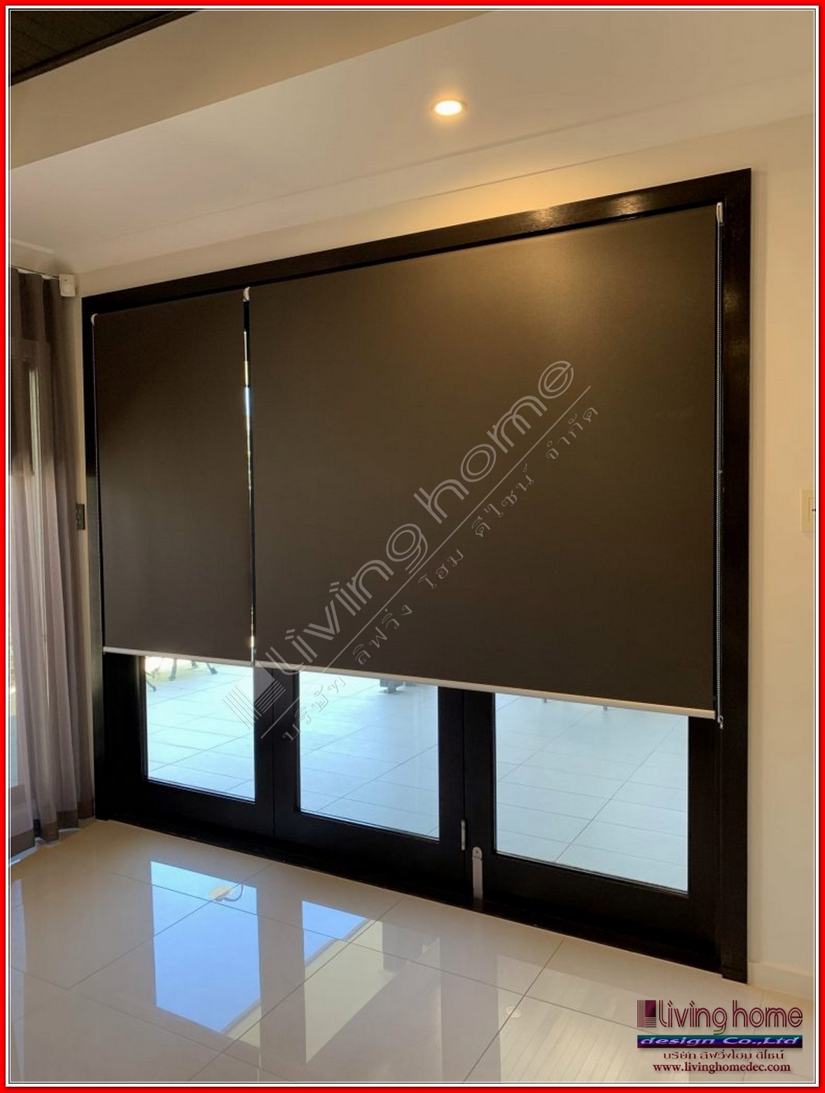 ม่านม้วน ทึบแสง "BLACK OUT ROLLER BLINDS" ผ้าม่าน ม่าน มู่ลี่ มู่ลี่ไม้ ม่านม้วน วอลเปเปอร์ รับติดตั้ง ออกแบบ ราคาถูก ทุกประเภท ทุกรูปแบบ