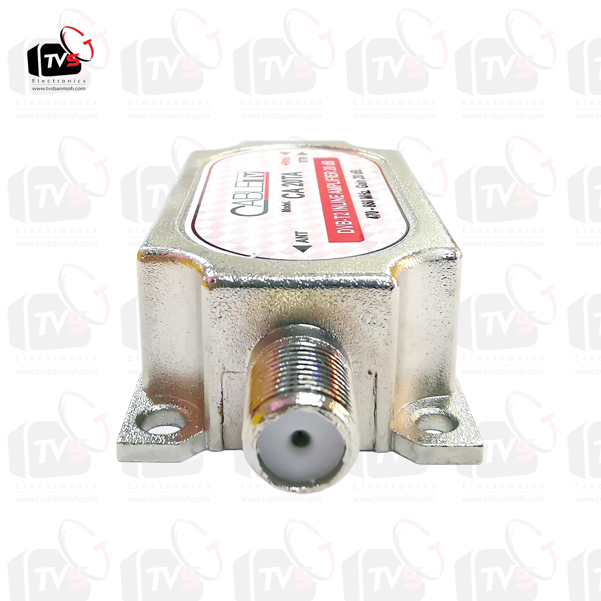 อุปกรณ์ขยายสัญญาณทีวีดิจิตอล เคเบิ้ลทีวี CableTv CA20TA 20dB พร้อม ตัวแยก6ทาง และ ไฟเลี้ยง5V