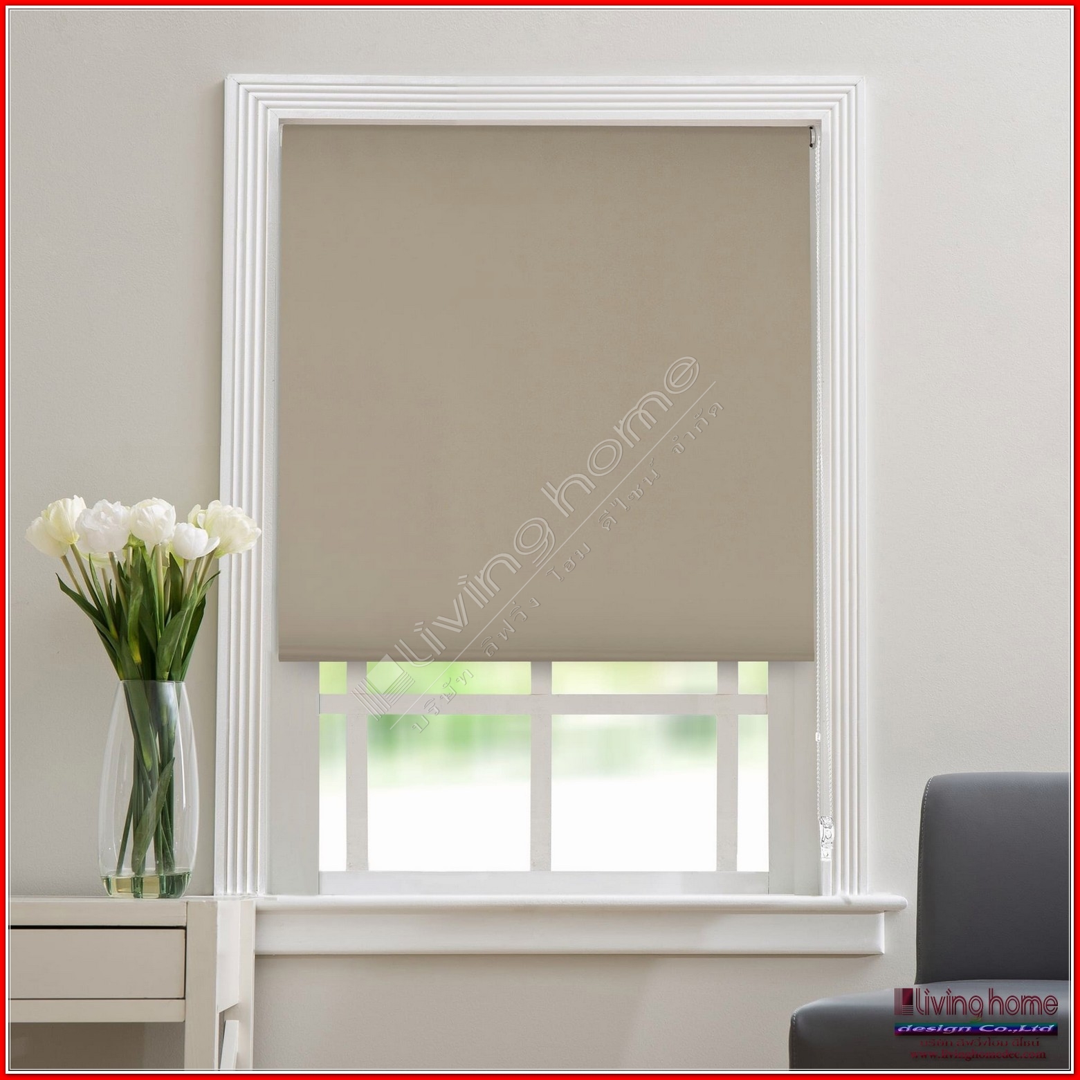 ม่านม้วน ทึบแสง "BLACK OUT ROLLER BLINDS" ผ้าม่าน ม่าน มู่ลี่ มู่ลี่ไม้ ม่านม้วน วอลเปเปอร์ รับติดตั้ง ออกแบบ ราคาถูก ทุกประเภท ทุกรูปแบบ