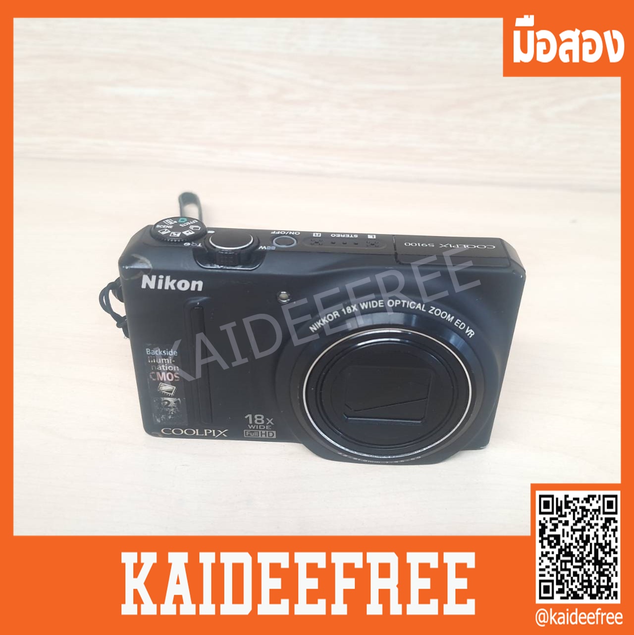กล้อง Nikon Coolpix S9100 18x มือสอง