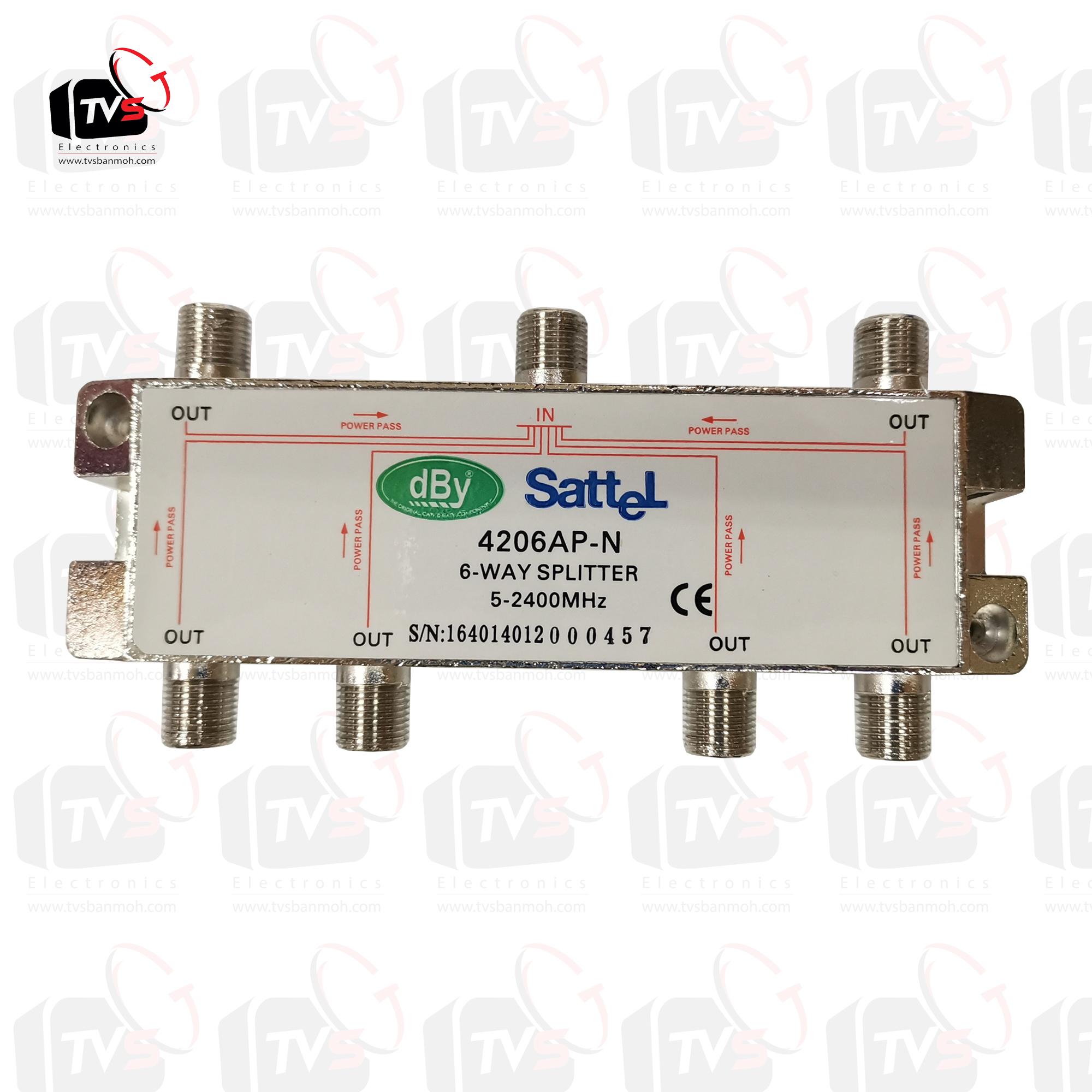 อุปกรณ์ขยายสัญญาณทีวีดิจิตอล เคเบิ้ลทีวี CableTv CA20TA 20dB พร้อม ตัวแยก6ทาง และ ไฟเลี้ยง5V