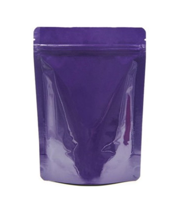 ถุงอลูมิเนียมสี ซิปล็อคตั้งได้ ทึบ 2 ด้าน หน้า-หลัง