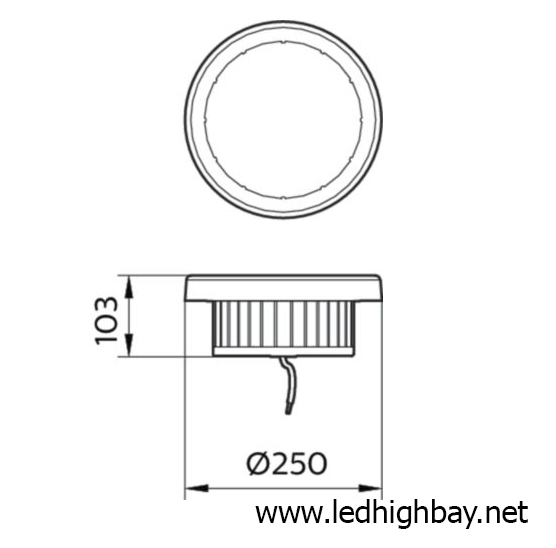 โคมไฮเบย์ LED 100w รุ่น BY228P ยี่ห้อ Philips (แสงNW)