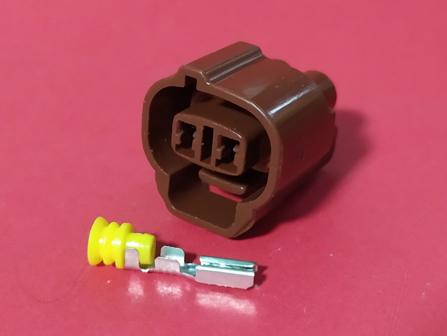 2 พิน น้ำตาล #0033 ร่องขวา