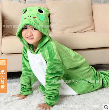 ชุดนอนมาสคอต / แฟนซี เด็ก กบเขียว