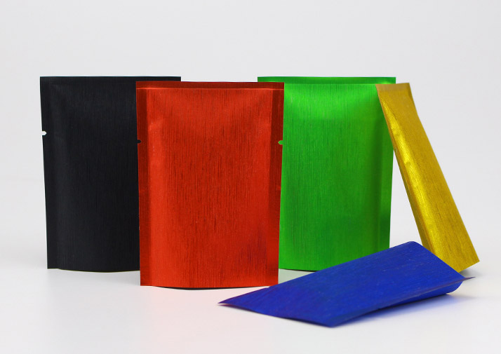 ถุงแบนฟอยล์นูนสี ซีล 3 ด้าน (เมทัลไลท์)