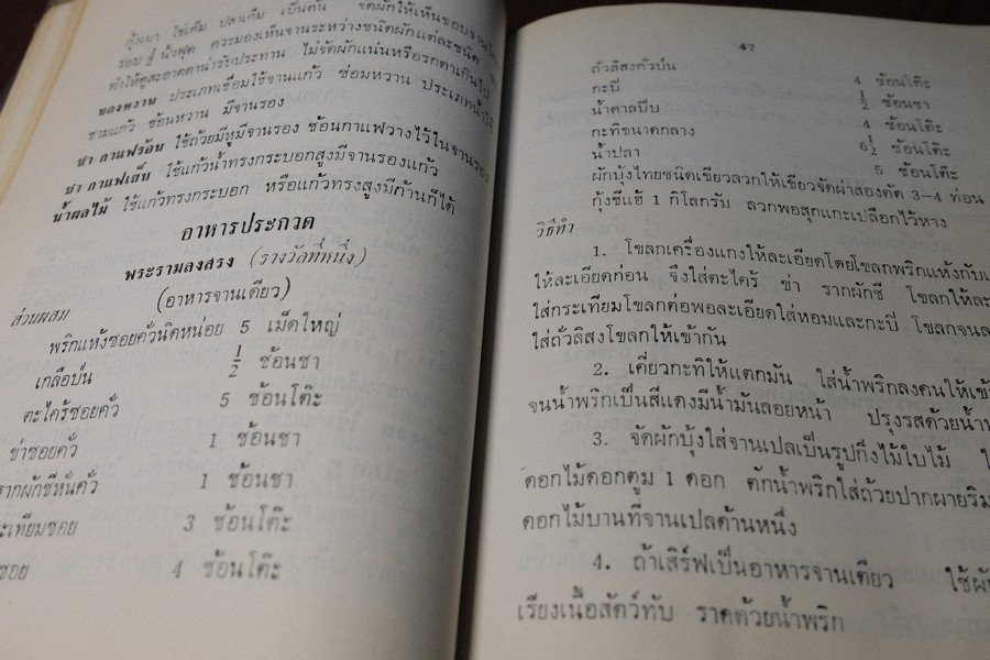 อาหารไทย โดย อ.จรรยา สุบรรณ์ (pocket book)