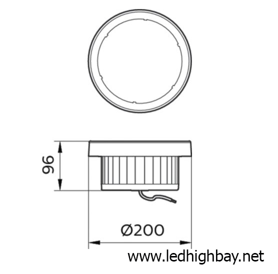 โคมไฮเบย์ LED 60w รุ่น BY228P ยี่ห้อ Philips (แสงNW)