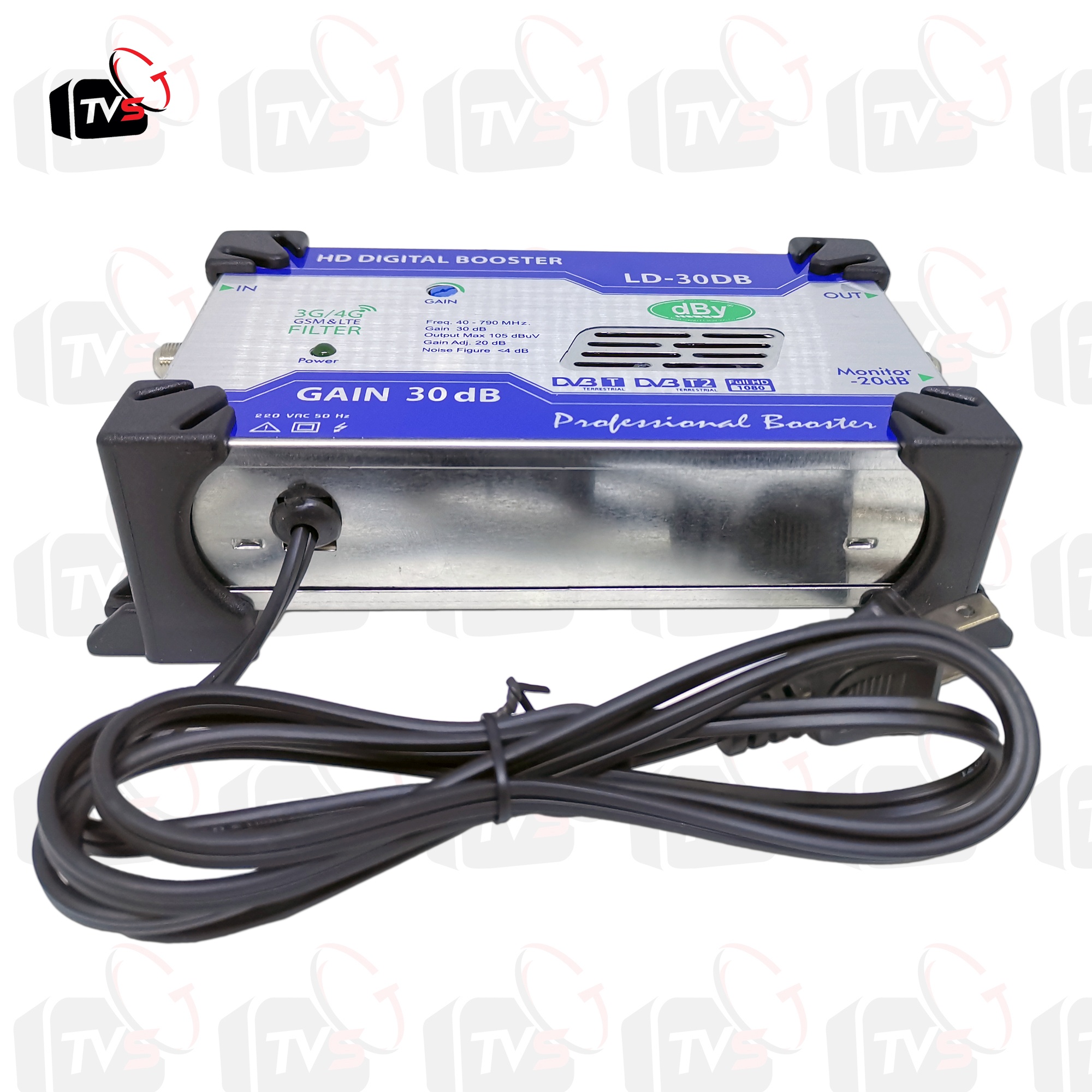 dBy LD-30DB HD Digital TV Booster บูส บูสเตอร์ ขยาย สัญญาณ ทีวีดิจิตอล รองรับ DVB-T/T2 พร้อม 3G/4G Filter