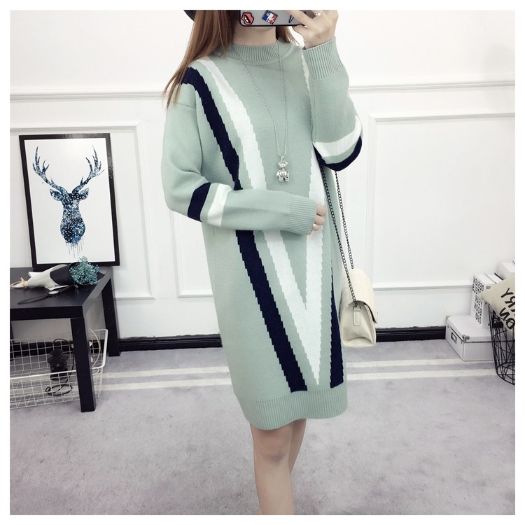 พรีออเดอร์ - เดรสไหมพรม Pre - DT135 (สีเขีียวมิ้น)