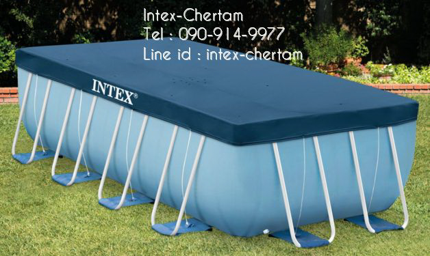 INTEX ผ้าคลุมสระสี่เหลี่ยมปริซึ่มเฟรม 4x2 เมตร